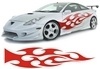 Car & Motorbike Stickers: New Flaming 42