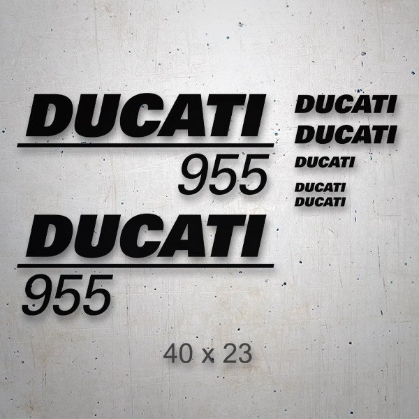 Car & Motorbike Stickers: Set 6X Ducati 955