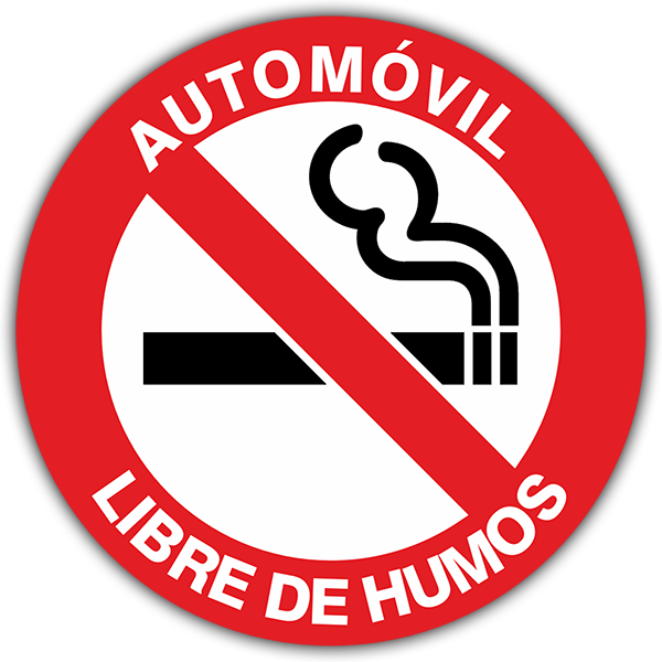 Car & Motorbike Stickers: No Smoking in the car