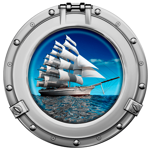 Wall Stickers: Sailboat porthole