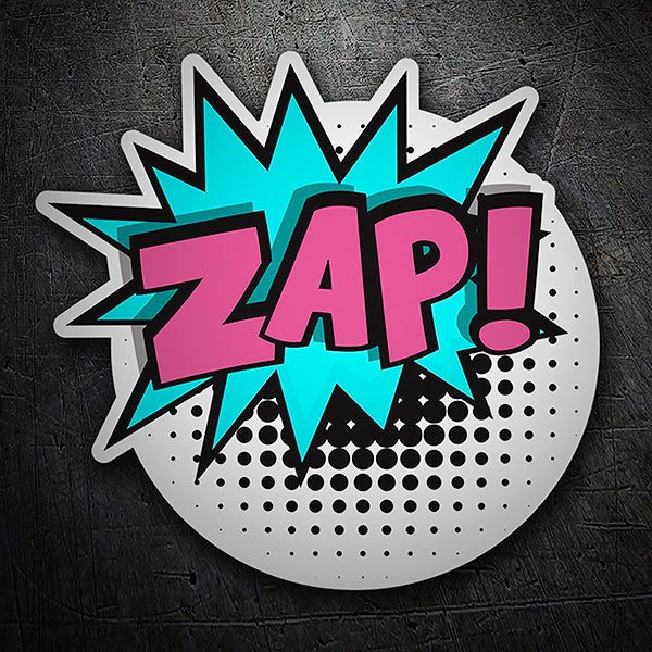 Car & Motorbike Stickers: ZAP! violet