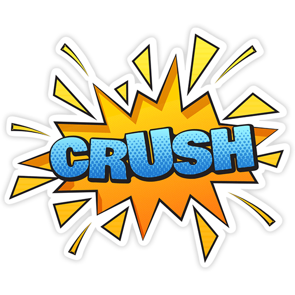 Car & Motorbike Stickers: CRUSH blue