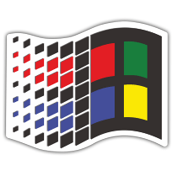 Car & Motorbike Stickers: Microsoft Windows 95