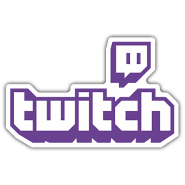 Car & Motorbike Stickers: Twitch Logo