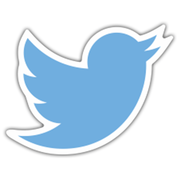 Car & Motorbike Stickers: Twitter Logo