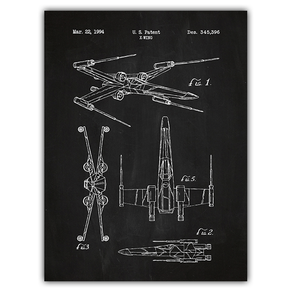 Wall Stickers: X-Wing board patent