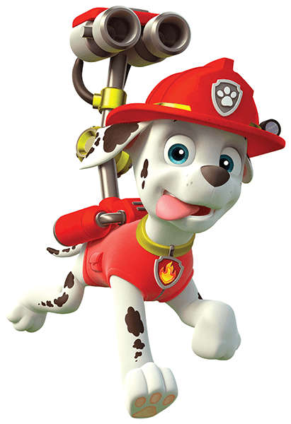 Stickers for Kids: Paw Patrol - Marshall in Action