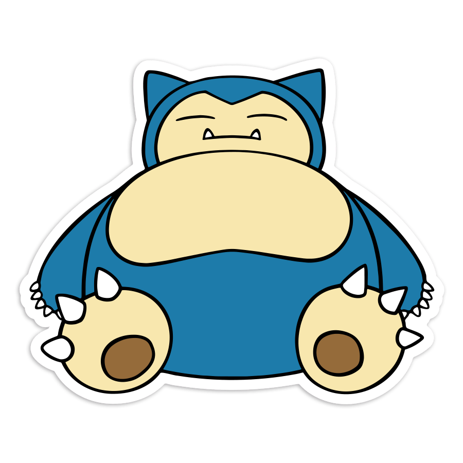 Car & Motorbike Stickers: Snorlax Pokémon