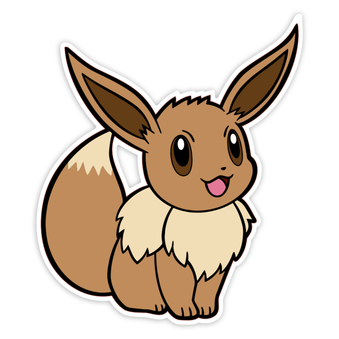 Car & Motorbike Stickers: Classic Sitting Eevee