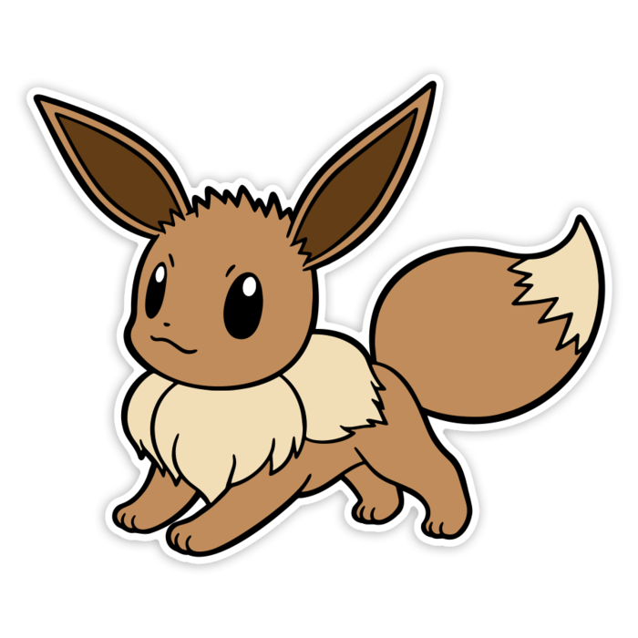 Car & Motorbike Stickers: Classic Action Eevee