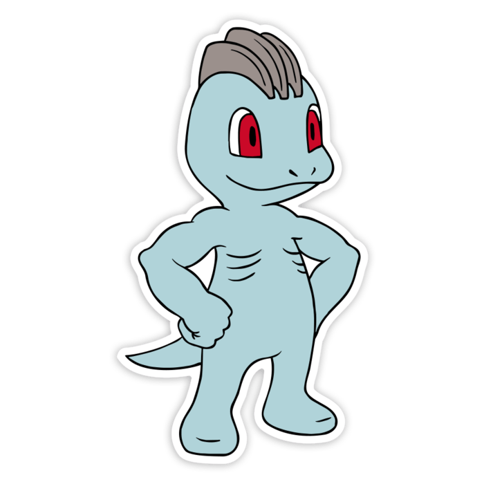 Car & Motorbike Stickers: Classic Strong Machop