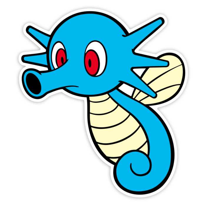 Car & Motorbike Stickers: Classic Aquatic Horsea