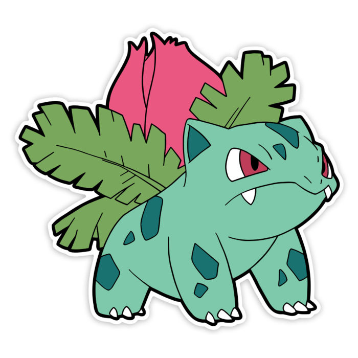 Car & Motorbike Stickers: Classic Evolving Ivysaur