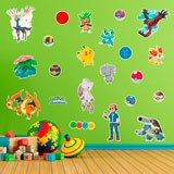 Stickers for Kids: Set 22X Pokémon Characters 4