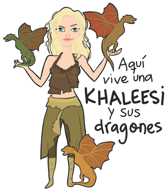 Stickers for Kids: Khaleesi and dragons