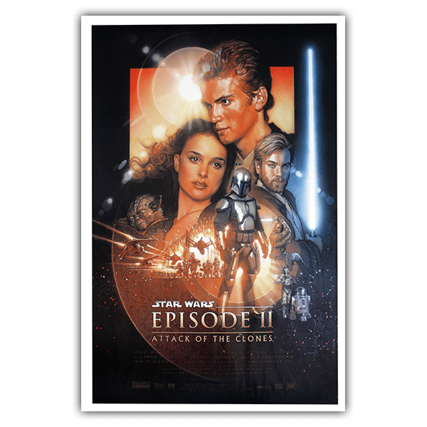 Wall Stickers: Adhesive poster Star Wars Episode II