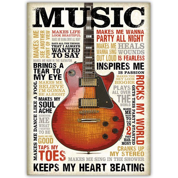 Wall Stickers: Adhesive poster Music