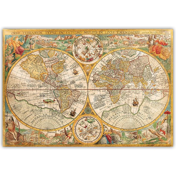 Wall Stickers: Adhesive poster World Map 1594