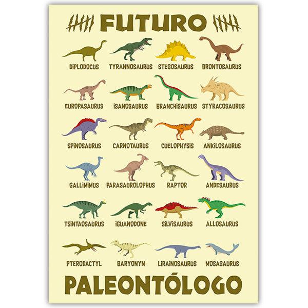 Wall Stickers: Adhesive poster Future Palaeontologist