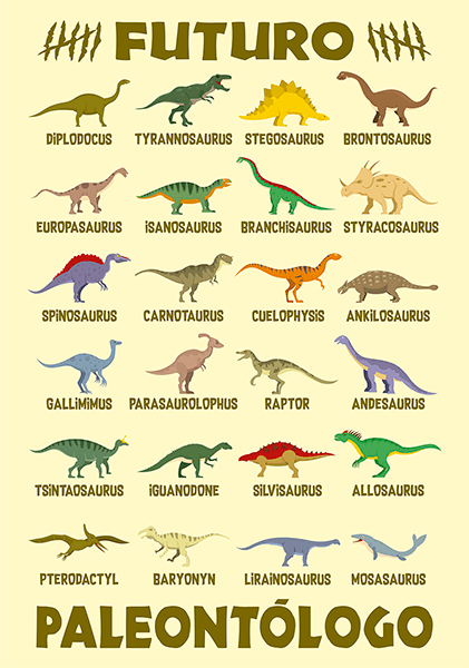 Wall Stickers: Adhesive poster Future Palaeontologist