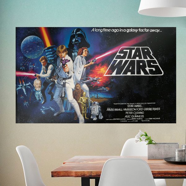 Adhesive Poster Star Wars a Long Time ago