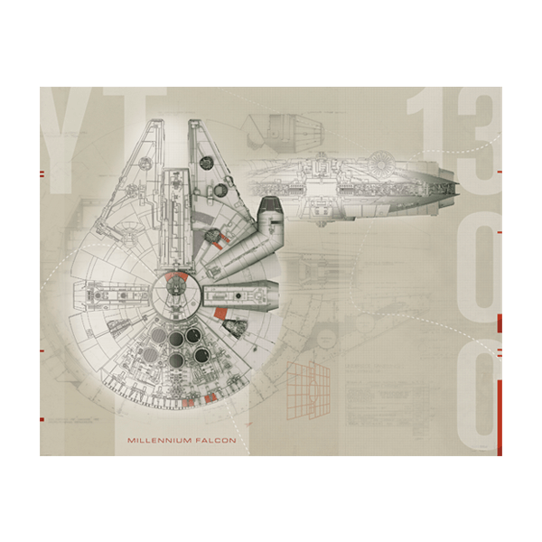 Wall Stickers: Millennium Falcon Plans