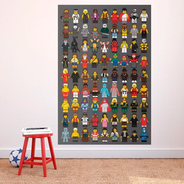 Adhesive poster Lego film actors MuralDecal