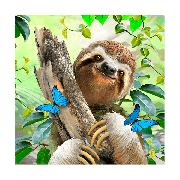 Wall Stickers: Smiling sloth