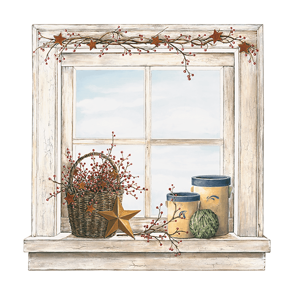 Wall Stickers: Window with ornaments