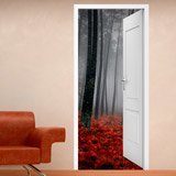 Wall Stickers: Open door forest in autumn 3