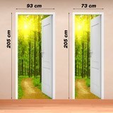 Wall Stickers: Open door to the forest 4