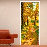 Wall Stickers: Forest path in autumn 3