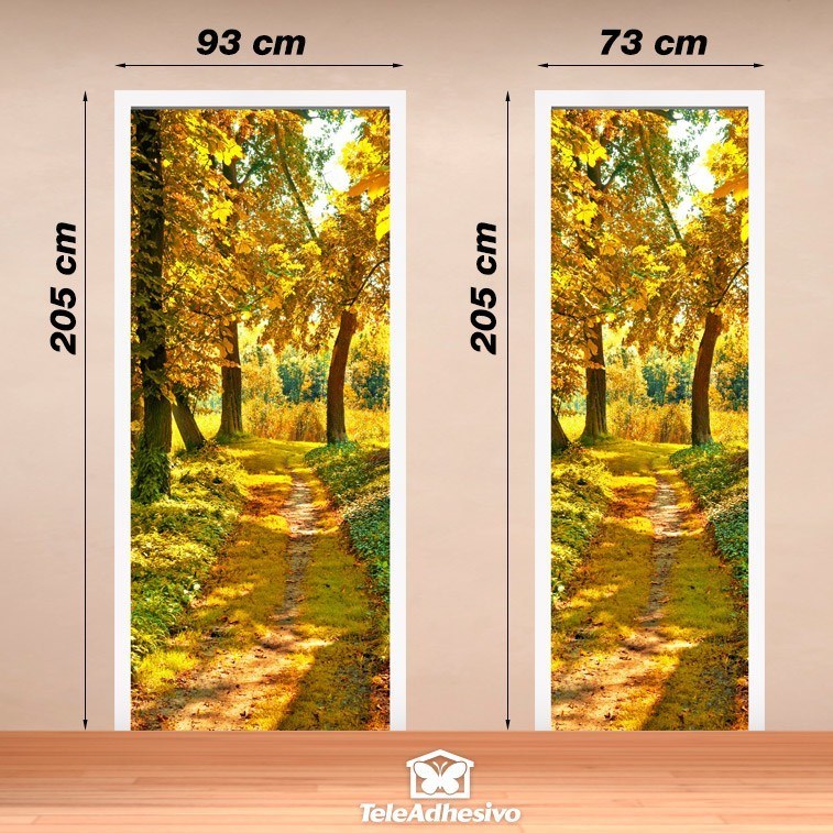 Wall Stickers: Forest path in autumn