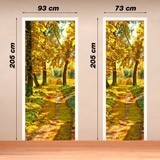 Wall Stickers: Forest path in autumn 4