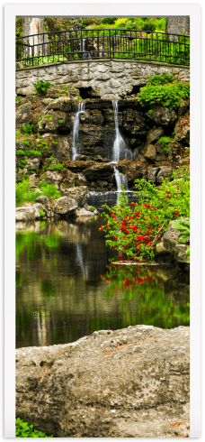 Wall Stickers: Door pond and gardens