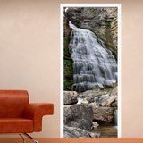 Wall Stickers: Door waterfall and stones 3
