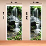 Wall Stickers: Waterfall door and stones 2 4
