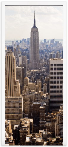 Wall Stickers: Door view of the Empire State Building