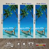 Wall Stickers: Door Boat in the Caribbean 3