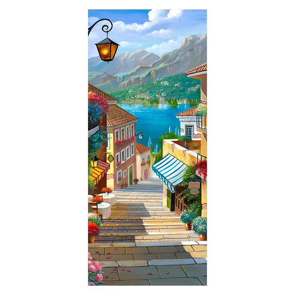 Wall Stickers: Coastal village