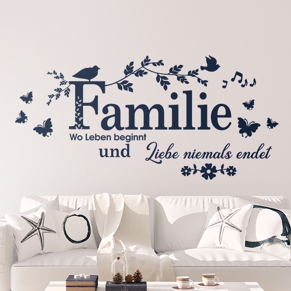 Wall Stickers: Familie, wo Leben begin