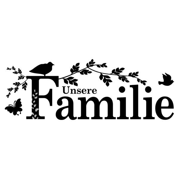 Wall Stickers: Unsere Familie