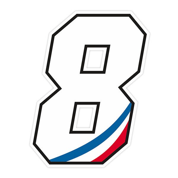 Car & Motorbike Stickers: Numbers French
