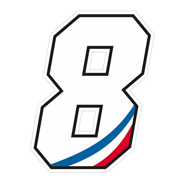 Car & Motorbike Stickers: Numbers French