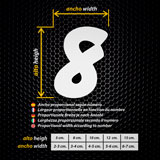 Car & Motorbike Stickers: Numbers ballon 2