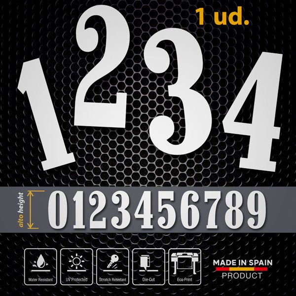 Car & Motorbike Stickers: Numbers marlboro