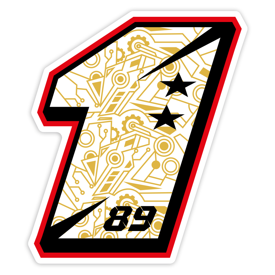 Car & Motorbike Stickers: Jorge Martín MotoGP Number 1