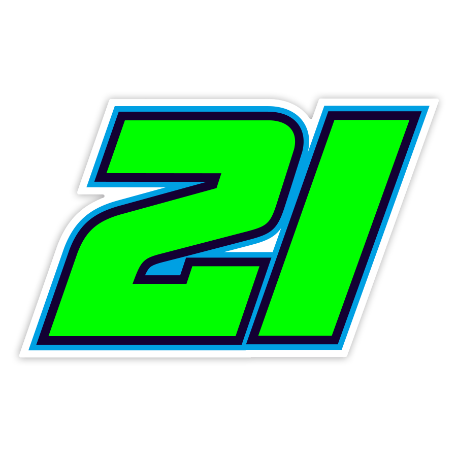 Car & Motorbike Stickers: Franco Morbidelli Number 21 MotoGP