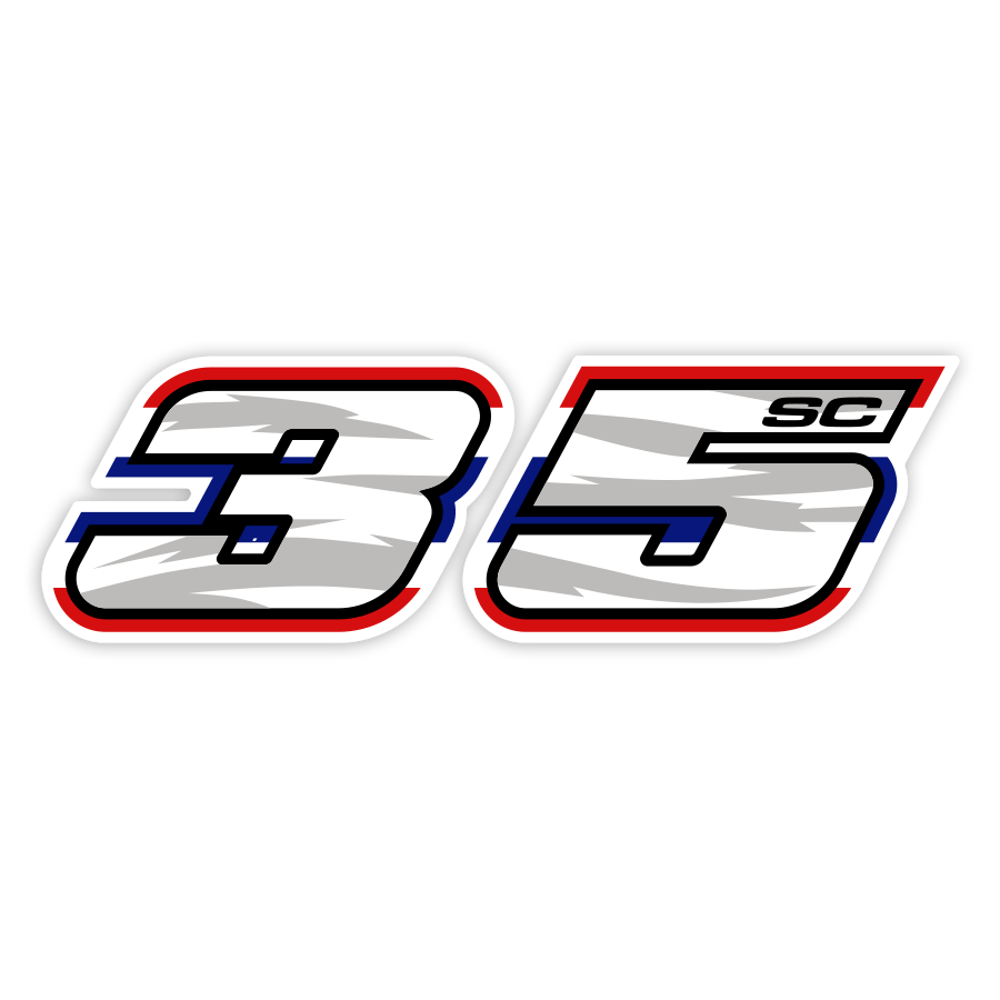 Car & Motorbike Stickers: Somkiat Chantra Number 35 MotoGP