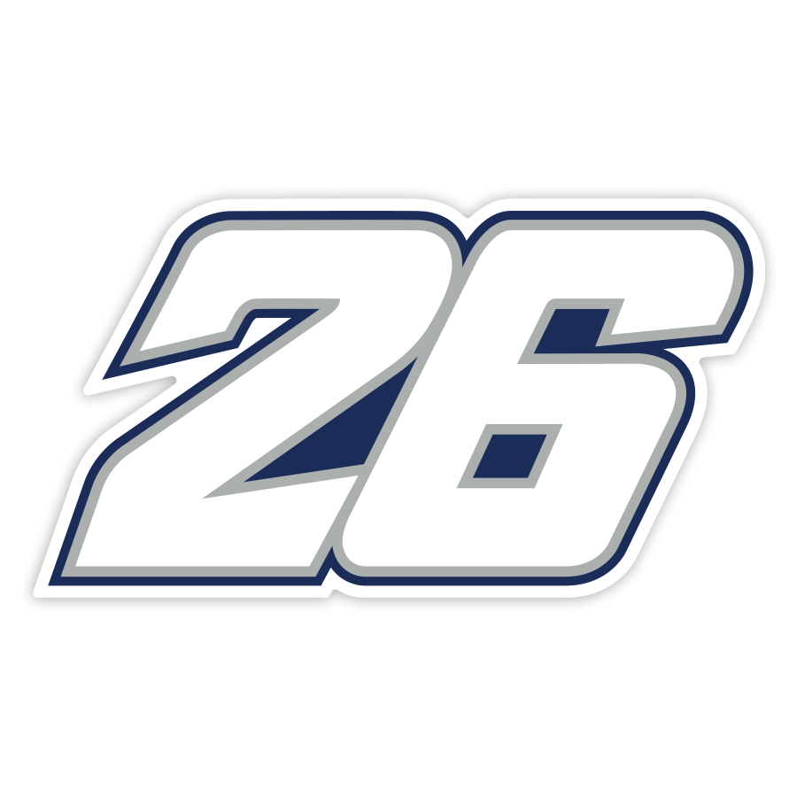 Car & Motorbike Stickers: Number 26 MotoGP Dani Pedrosa